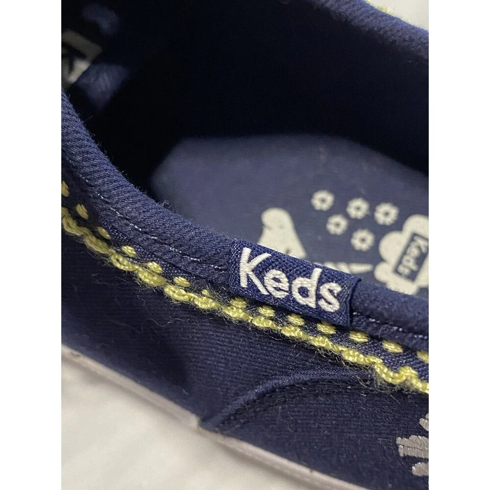Keds Tennis shoes Women’s Girls Embroidered Daisies Kickstart sz 5.5 EUC